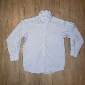 VAN HEUSEN BOYS BLUE OXFORD SHIRT - Size 12